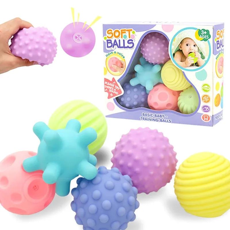 Baby Sensory Touch Balls Set (6 Balls)