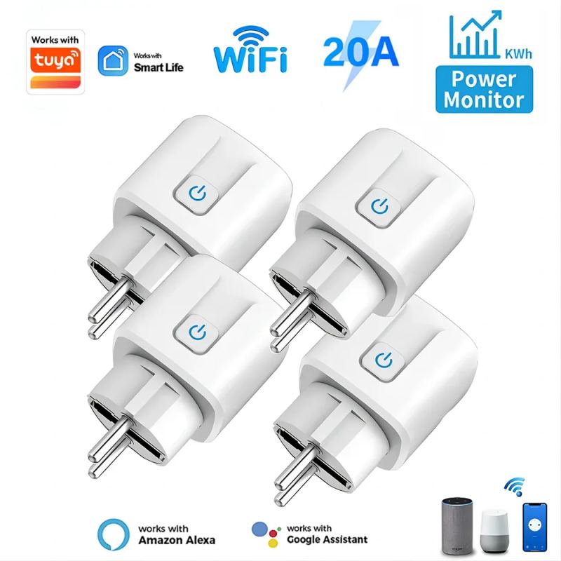 16A WiFi Smart Plug with Energy Monitor
