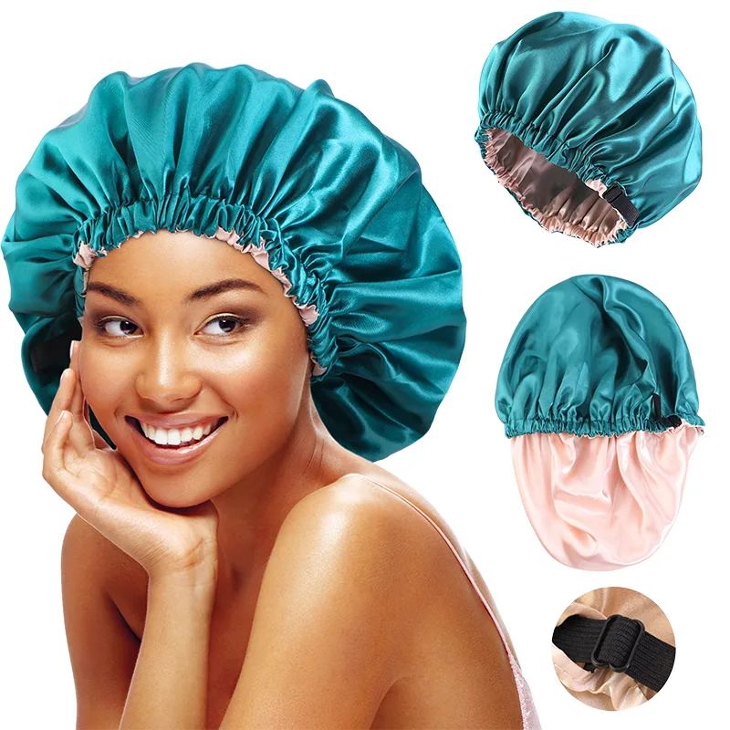 Satin Hair Bonnet for Sleeping, Adjustable