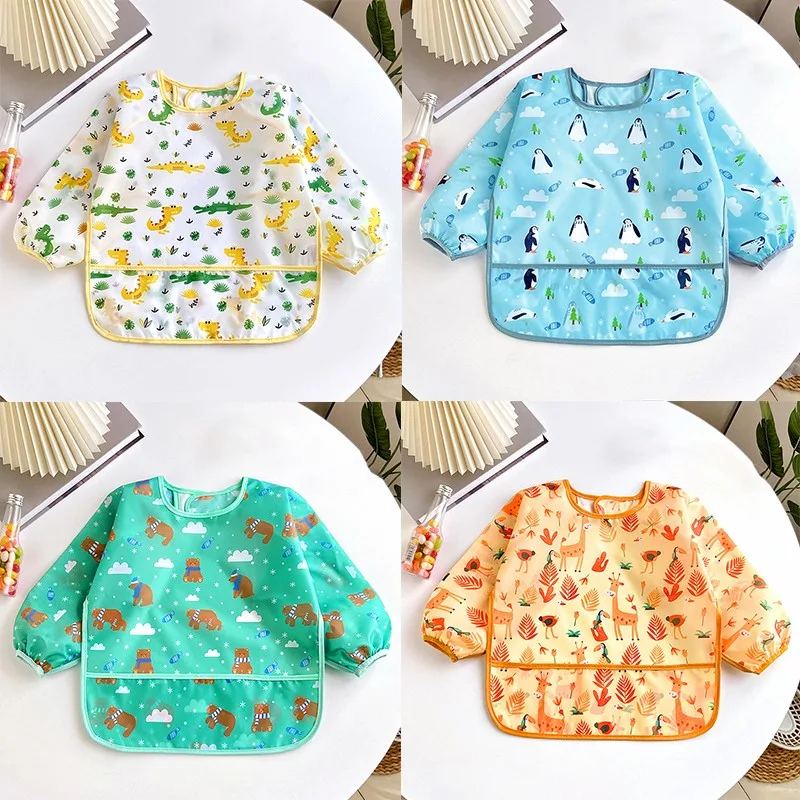 Waterproof Cartoon Baby Bib (1–3 Years)