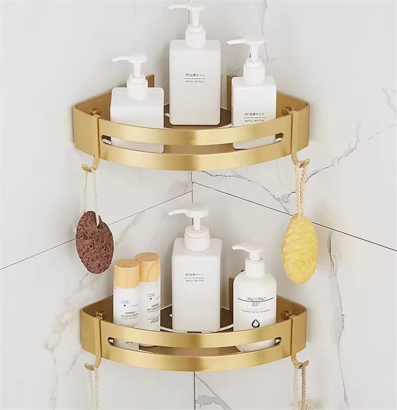 Aluminium Bathroom Corner Shelf