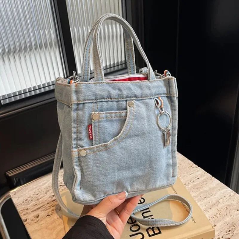 Women's Washed Denim Crossbody Bag
