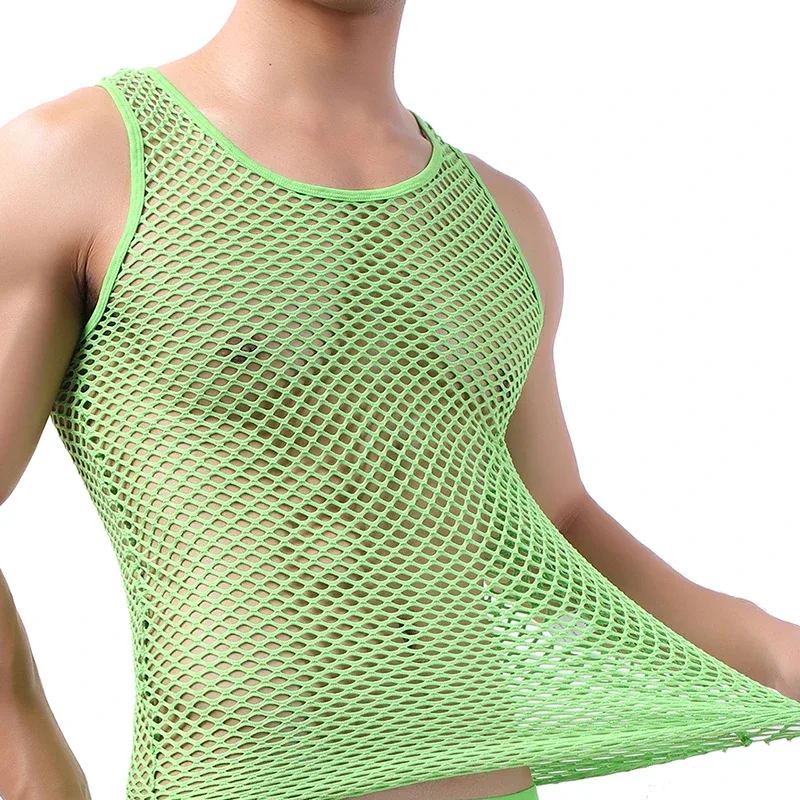 Men's Hollow-Out Tank Top
