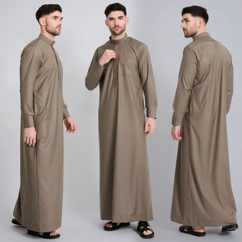 Men's White Jalabiya Thobe