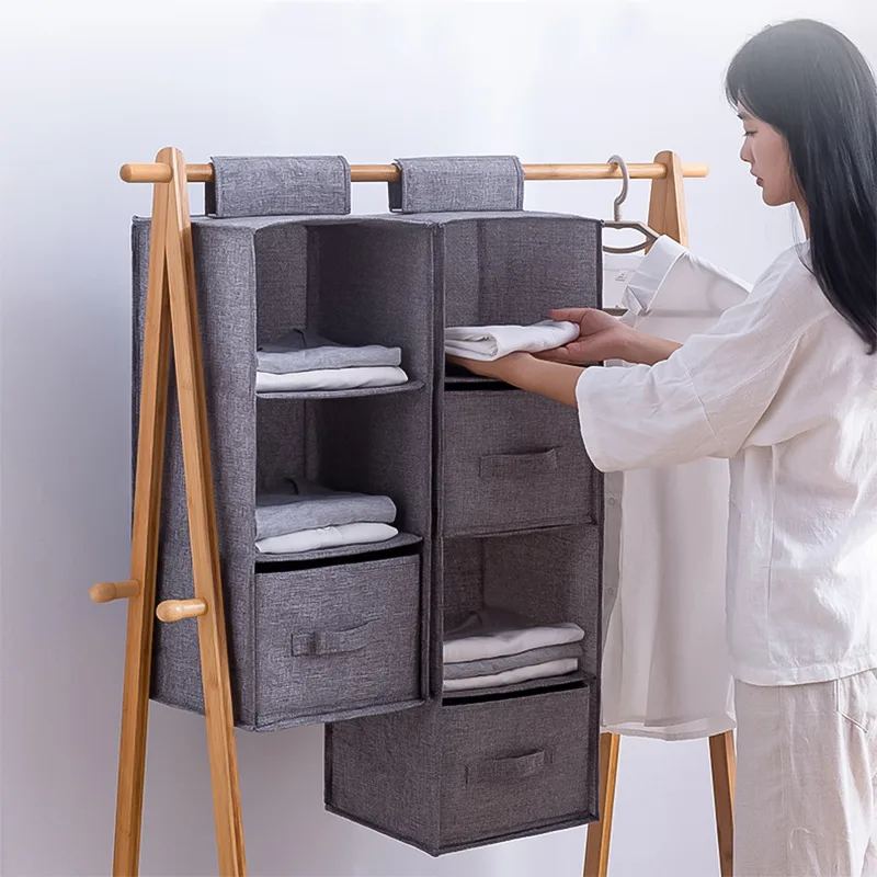 Foldable Hanging Wardrobe Storage Bag