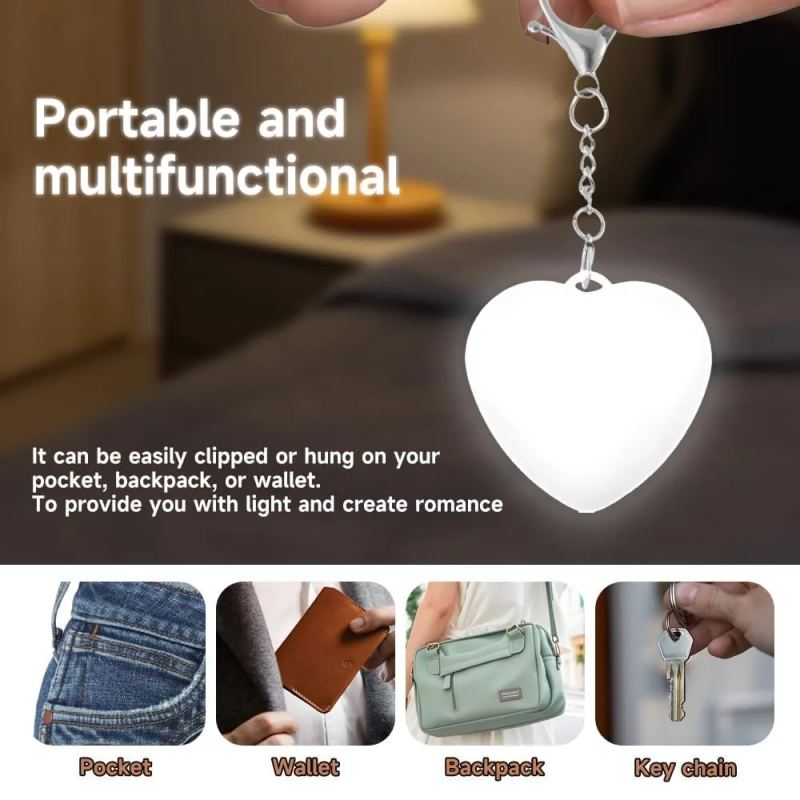 Heart Shaped LED Handbag Light