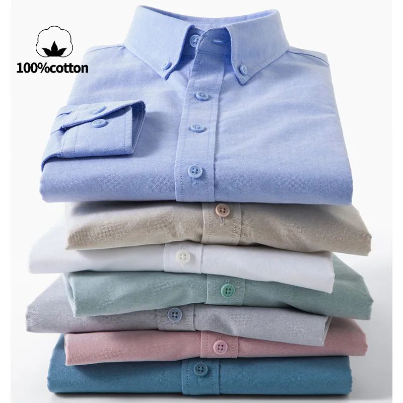 Men's 100% Cotton Oxford Shirt