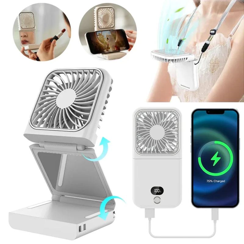 Rechargeable Neck Fan, 3 Speeds
