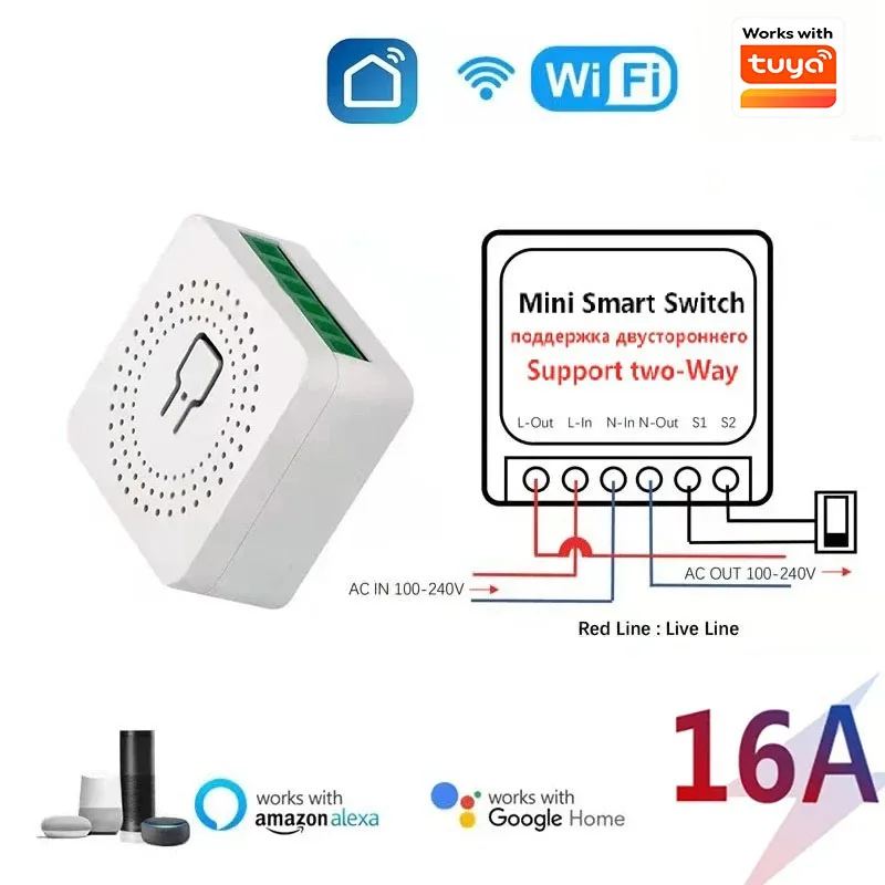 16A WiFi Smart Switch (Tuya / Smart Life)