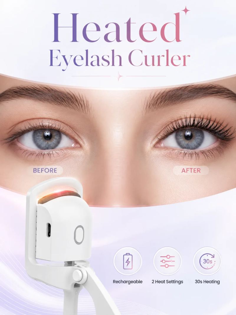 Heated Eyelash Curler, Rechargeable