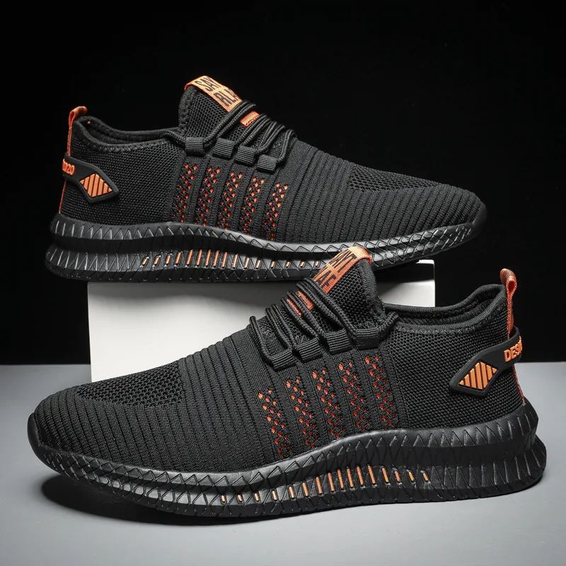 Men's Lightweight Breathable Lace-Up Sneakers