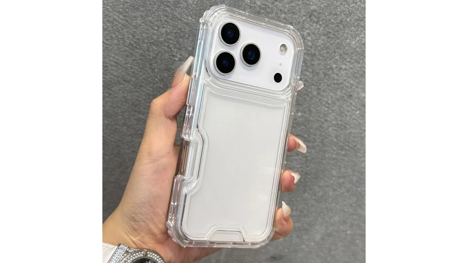 3-in-1 Clear Heavy Duty Armor Case for iPhone 17