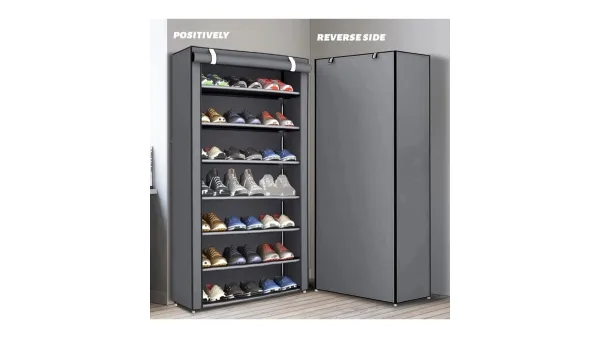 Multi-layer shoe cabinet with door for home storage from Mamacitta Store