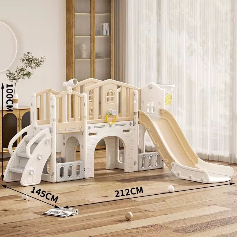 Children Indoor Playground Kids Slides Baby Home Toys Plastic Slides Swing and Slide for Kids Playhouse