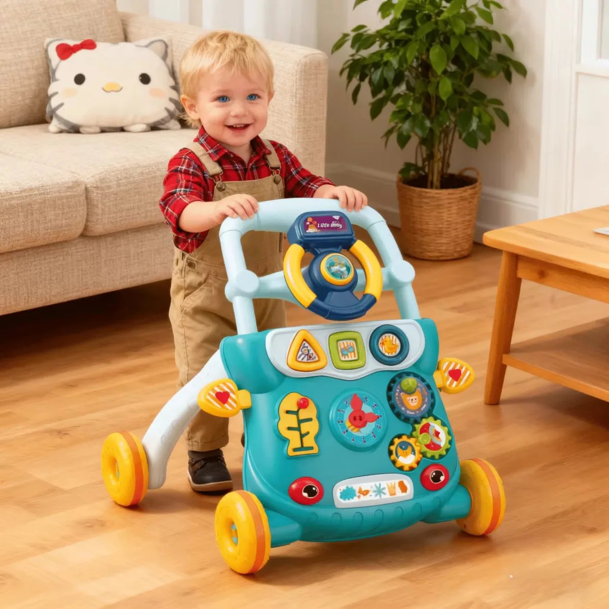 Portable toddler walker